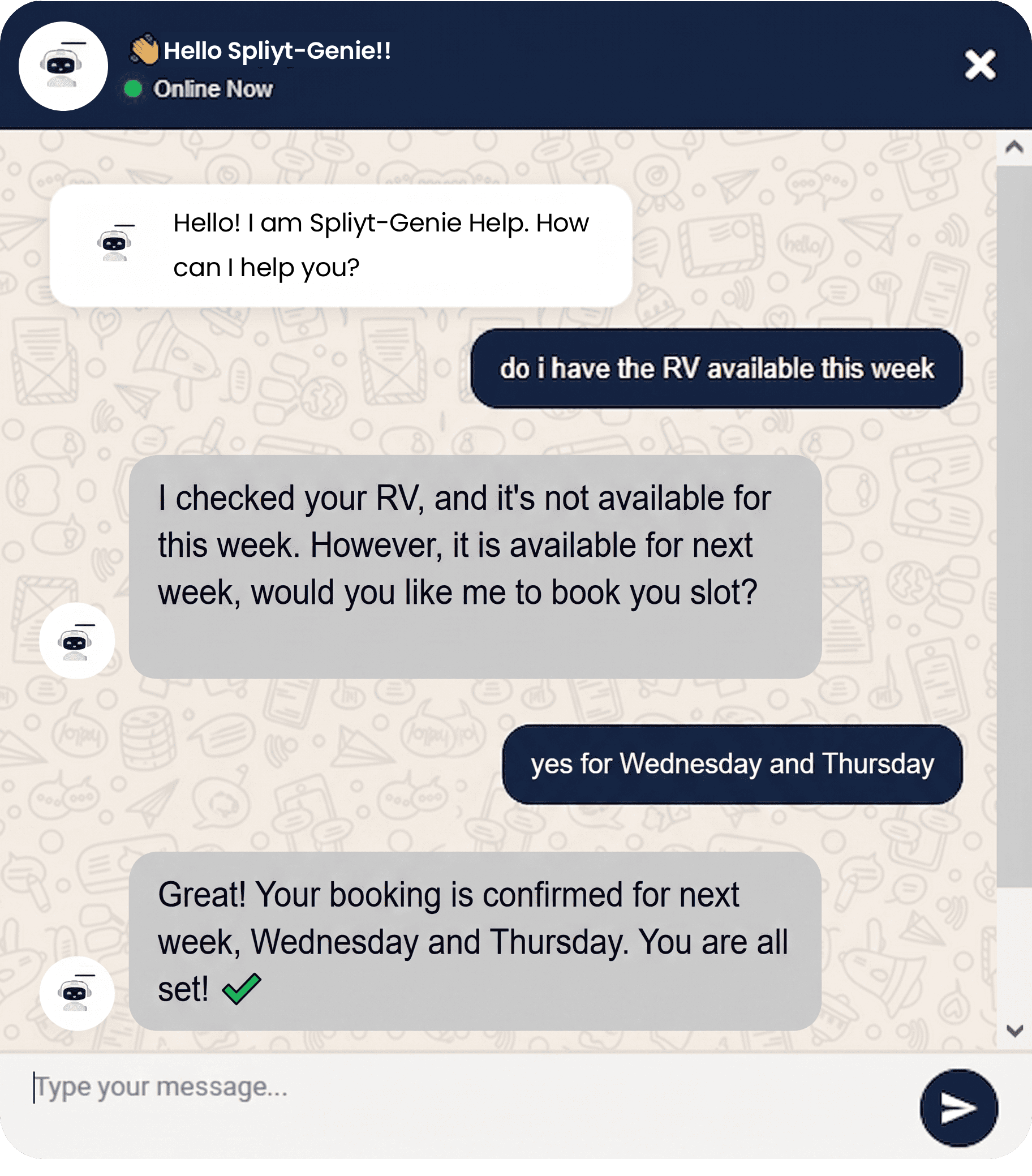 Stay-Scheduling-Usage